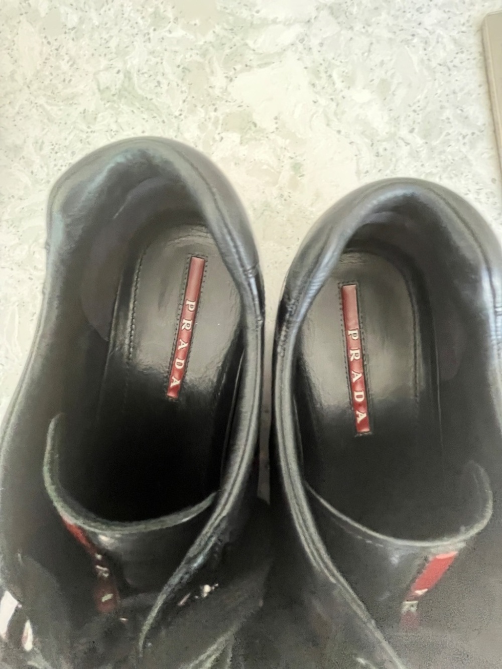 Prada America’s Cup Black Leather Sneakers – good condition - Picture 3 of 4